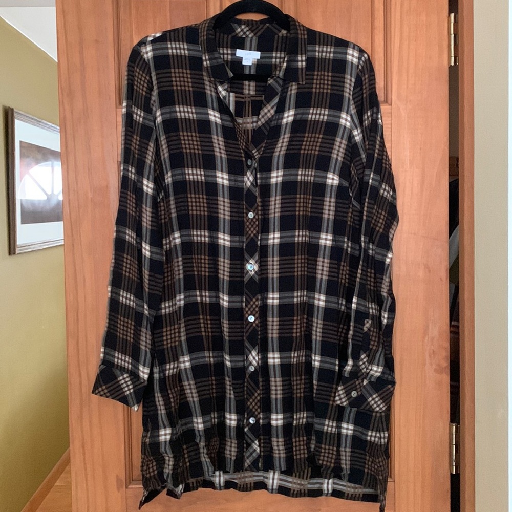 j.jill button down tunic